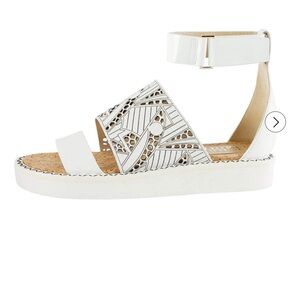 Nicholas Kirkwood x Peter Pilotto Made in Italy Patent Leather Laser-Cut Sandals